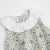 Unlutoz Summer Summer Baby Baby Bodysuits Algodón Algodón Ropa de bebé Floral Baby Ropa linda sin mangas