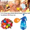 Estación de relleno de globo de mano con 500 globos de agua para niños Fun Color al azar de agua al aire libre 240416