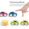 RC Intelligent Sensor Fernbedienung Cartoon Mini Auto Elektrische Smart Musikbeleuchtung für Jungen Kinder Spielzeuggeschenk 240417