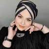 Hidżabs Abayas dla kobiet Hidżab Ramadan Chifon Abaya Hidżabs koszulka szalik muzułmańska sukienka Islamska moda luksusowe wiskose skromne czapki D240425