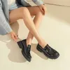 カジュアルシューズBeautoday Penny Loafers女性合成革プラットフォームチェッカーパターン2024到着女性手作りa26528