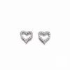 ファッションシンプルなttifeeny earrings汎用ハート925スターリングシルバーペディフリーダイヤモンドが18kゴールドフルでメッキ