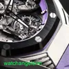 AP Crystal Wrist Watch 26620LO ROYAL OAK Concept Floating Tourbillon Dial 42mm Automatic Mechanical Watch