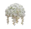 Mesa de boda de 60/50 cm Bola de centro de rosa blanca Orchid hortensia Arrilamiento de la fiesta de la fiesta Propiedades de la ventana