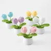 Vazen tulpen haken bloem pot breien bloempotten bruidstafel decor hand geweven kunstmatige pot ornament esthetiek kamer decor