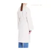 Cappotti di design in cashmere cappotti di lusso maras womens white white lana tessuto cappotto tunico