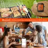 Tuya Digital Bluetooth Smart BBQ温度計LCDスクリーンキッチン料理食品肉温度計水ミルクオイル温度計240423