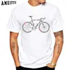 Men's T-Shirts Anatomy Of A Bike Letter Design T-Shirt New Summer Men Short Slve Bicycle Sport t shirt White Casual Boy Ts Mtb Tops T240425