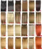 16 Quot28quot One Piece Set 70G200G 100 Brazylijskie Remy Clipin Human Hair Extensions 5 Clips Naturalne proste 8760928