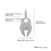 Hänghalsband Hip Hop Claw Setting 3A CZ Stone Bling isade ut stora spindel Animal Pendants for Men Rapper Jewelry Gift