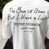 القمصان للرجال الضفدع Drift Kurt Cobain الرسومات المطبوعة أزياء الشوارع أزياء عتيقة الملابس غير الرسمية فضفاضة كبيرة الحجم قمم tirt ل menq240425
