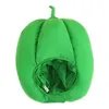 Forniture per feste cappello di peluche Halloween Cap Halloween Caldo accogliente Green Pepper Design inverno Holiday Holiday