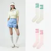 Springsummer Golf Socks Sports Womens Sports Leisure Socks Meias que absorvem suor 240418