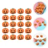 Butelki do przechowywania 20 szt. Połączenie telefonu komórkowego naklejki dyniowe DIY Halloween Flatback Trendy Fase Charms Craft Dekoracja Buty rzemieślnicze