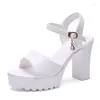 Casual Shoes Women's Fish Billed High Heels Wedge-shaped Buckle Slope Sandals Platform