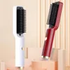 Hair Straightening Comb Portable Wireless Straightener Brush with Fast Heating Anti-frizz Technology for Women Fluffy 240424