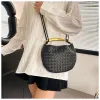 Womans Designer Totes Bag Evening Clutch Bags Leather Purse Womens Shoulder Bag Half Moon Handbags Shark Handle Wallet Fashion Knitting Patchwork high quality