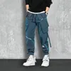 Streetwear Spring Casual Mens Pants wielopokometkowy towar HARAJUKU Slim Fit Elastyczne joggery dla mężczyzny 240424