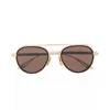 Designer Vintage Classic Sunglasses Lentes Poliamida Cinza marrom preto de ouro vem com um conjunto de pernas de reposição EP4 feminino e homens de ponta de ponta de ponta