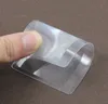 3x mikroskop magnifierare kreditkortsform transparent förstoringsförstoring förstoring fresnel lins gjord av plast 85x55mm am5029404