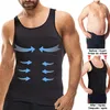 Mens Body Shaper Waist Trainer Compression Vest Abdomen Shapewear Tummy Control Slimming Sheath Workout Shapers tank tops 240412