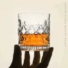Gobelers spirits verres transparents épaissis anaglyphe verre tasse barre de luxe vodka whisky saké shochu liqueur drinkware h240425