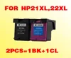 2x для HP21 чернильного картриджа, совместимого с HP 21 21XL 22 22xl DSEKJET D1360D1460D2360D246039203940F370F380F21203998380