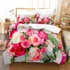 Set set di biancheria da letto di rosa di lusso rosa Copertura piumino set di biancheria da letto con trapunta di alto livello