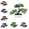 Fiori decorativi ganoderma albero pino simulazione fiore pianta artificiale bonsai falsa pista verde piante ornamenti tavolo decorazione top decorazione