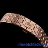 APTHLEISURE WURS RELISÃO ROYAL OAK 26574Or Blue Plate Máquinas automáticas Mens de 41 mm 18K Rose Gold Gold TrouppiPle