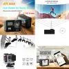 Cameras 4K Ultra HD Action Double LCD 2 IPS Wifi 16MP 30M Go Waterproof Pro Sport DV Helmet Video Camera With Remote Control