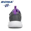 Chaussures décontractées Bona 2024 Designers Sneakers Enfants Walking Walking Kids Breathable Mesh Boys Sport Running Girls