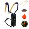 Arrow Outdoor Hunting Catapult with Wrist Elastic Rubber Band Strong Shooting Slingshot Metal Material Professional Shooting Toy