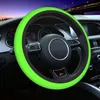 Рулевое колесо покрывает зеленую автомобильную крышку 38см против протекания Auto Slip Auto Protector Подходящее украшение рулевого колеса аксессуары