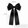 Niños Satin Ribbon Bows Clips para el cabello Sweet Girl Bow Bouts Barrettes Boutique Boutique Fiesta de cumpleaños de niños Accesorios Z7876