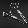 Shears Professional 6 '' Damas en acier coupé ciseaux de cheveux Cisqueurs Coupe de cheveux Cisqueurs Hurber Makas Hair Coue Cisqueurs Cisqueurs Ciseaux de coiffure