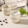 Tumblers Nordic Style Coffee Extract Cups Milk Cup med graderad skala Kort förtjockad espressomätning Mug H240425