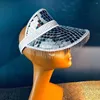 Visors Glitter Disco Decor Hats DJ Club Stage Stunning Mirror Glass Cap With Retractable Ball