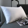 Almohada hotel elección 100% abajo núcleo de almohada pura goose blanca abajo núcleo de almohada 100% ayuda al algodón se puede personalizar tamaño de tamaño