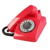 Accessories Red Retro Telephones Corded Antique Rotary Dial Telephone Vintage Classic Phone for Home Office Decor Novelty Gift for Antique