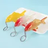 Keychains Fischschlüsselkette Kreative Mode Simulation Tier Koi Model Power Car Bag Anhänger Souvenir -Ornamente Geschenk Schmuckstücke