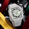 Milk White Design Nieuw Onola modieuze waterdichte Quartz herenhorloge siliconen tape