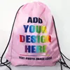 Backpack 10 Pcs Custom Printing Promotional Outdoor Casual Gym Sport Waterproof Polyer Drawstring Bag Drop