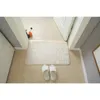 バスマットバスマットモダンリビングルームマットエリアスモールラグ洗濯可能な寝室バスルーム長方形ノンスリップトイレフロアフェイクウサギマット