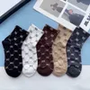 socks 5 pair set socks for men women designer socks thick letter mid-calf low-calf sports socks breathable embroidery cotton with box