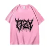 Camisetas masculinas itzy-t-shirt grfaT de metal Pesado para homens e mulheres strtwear extragrande 100% algodo hip-hop moda vintage vero h240425