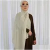 Sjaals gewone modale hijabs moslim zachte viscose voile sjaals mode dames sjaals voor lady drop levering mode accessoires ha dhue8