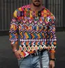 Men's T-Shirts Autumn new mens casual printed graphic T-shirt street long sleeved round neck Y2K T-shirt top fashionable aesthetic mens clothingQ240425