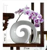 Establecer Jarrones de moda de alta calidad Jarrón de cerámica Europa para decoración del hogar Jarrón de mesa 3 Color Elija LH022187952