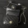 CC Designer Bag Crossbody Luxury Handtasche Klassische Klassische kleine quadratische Geldbörse Modetaschen Leder Handtasche Ladies Tote Klappe Tasche